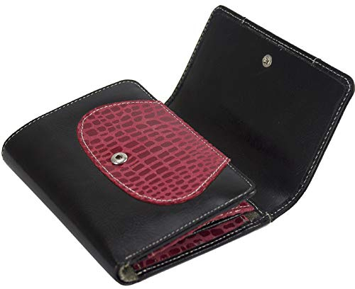 Sunsa Geldbörse. Damen Geldbeutel. Leder Portemonnaie mit RFID Schutz. Mittlere groß Brieftasche mit Kreditkarten Fächer. Mädchen Geldtasche Wallet. Purses 81696