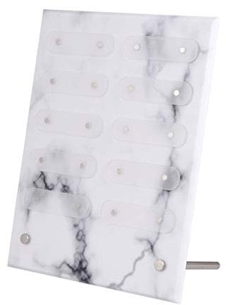 Minkissy Nail Art Showing Holder Marble Nail Art Detachable Color Card Display Board Acrylic False Tip Display Stand for Salon