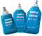 FITLY FLASKS Combo – 3 flasques souples pour hydratation pendant la course à pied, la randonnée, le cyclisme, l'escalade – Bouteilles d'eau pliables (5-95-150-250-400ml) – Bleu