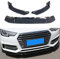 3 STÜCKE Für Audi A4 Limousine 2018 2019 Frontschürze Lippe, Body Kit Schutz Zubehör, Auto Frontlippe Spoiler Separator, ABS Material (Klar Schwarz)
