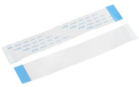 sourcing map Flexible Flat Cable Extension Ribbon Cables 16 Pins 1.0mm Pitch 100mm for 3D Printer, DIY, Camera, Screen and DVD Player Connector B Type Pack of 8