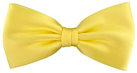 TigerTie - vorgebundene Satin Fliege in gelb goldgelb Uni einfarbig + Geschenkbox