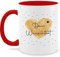 Tasse Tassen 325ml - Aufdruck selbst gestalten - Dein Wunschtext I Geschenk personalisiert Weihnachten I Vatertag I Muttertag I Geburtstag - 325 ml - Rot - kaffeetasse freundin custom mug