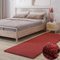 MY-RUG Teppich Shaggy Star Hochflor rechteckig weinrot 250 x 80 cm - Schlafzimmer Teppich, Flauschig, Modern