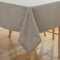 Simurq Tischdecke Abwaschbar-Wasserabweisend |Tischdecke rechteckig Leinenoptik-Lotuseffekt |Pflegeleicht & fleckenabweisend Tischdecken | Tischdecke Grau-Tischtuch Table Cloth (Hellgrau, 140x240 cm)