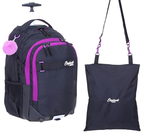 Elephant 2tlg. Set Trolley Schultrolley + Turnbeutel 13016 Tiff Lila