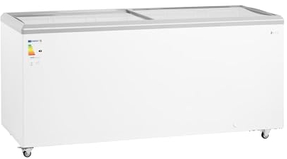 Royal Catering RCFGDF-550 Freezer 550 L Glass Doors Lockable Freezer Large