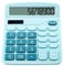 Taschenrechner, 12-stelliger Tischrechner mit großer sensibler Taste, klarer großer Display-Rechner, Solar- und Batterierechner, Standardfunktion Tischrechner für Büro, Zuhause, Schule (Blau)