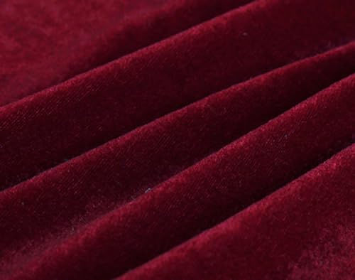 TMTGTS Samtstoff Meterware 2m*165cm Pannesamt für Bekleidungs-Kostüme Nähen Basteln Heimdekoration Farbe Stretch Gold Massiv Bekleidungsstoffe