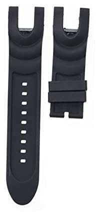 JUANZD 26 mm Silikon-Uhrenarmband, kompatibel mit Reserve Venom 0361 53,7 mm 6051 24258, Armband, Armband, bequem und wasserdicht(Svart)