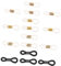 WATIIFUFU 20St Brillenzubehör brillenhalter brillenständer Brillenseilhalter Zubehör für Brillenketten sportsonnenbrille stoßverbinder einfache Kettenhalter einfache Brillenkettenfixatoren
