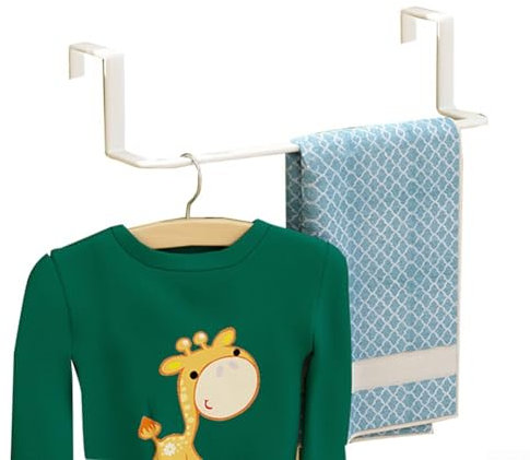 HEBEOT Radiator Drying Rack Clothes Airer Towel Holder Towel Rail Radiator Radiator Hanging Rail Punch-Free Socks Clothes Clothes Drying Rack for Drying Towels, Clothes, And Socks(White-Small)
