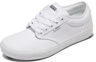 Vans Men's Atwood Sneaker, Canvas White/White, 13 UK