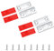 2 Packs Door Magnets, Cabinet Magnetic Door Catches Self Adhesive, Ultra Thin Magnetic Strips, Drawer Magnets Catches for Cupboard Wardrobe Sliding Door Magnet Magnetic Latch Closure Closer