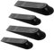Heavy Duty Rubber Door Stoppers | Anti-Skid, Door Stop Wedge | Ideal for All Surfaces | Scratch-Proof Design | Black Door Wedges Indoors