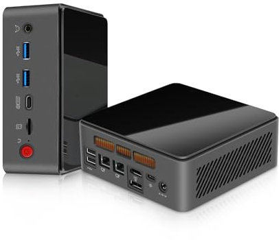 LIMYEE Mini PC Mini Computer, 16GB DDR5 512GB M.2 SSD Portable Computer, Multi-Port, Support Four Displays Synchronous Asynchronous Display. Pre-Installed Windows 11 Pro Suitable for Office/Home