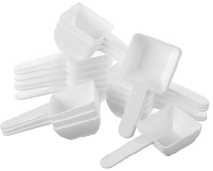 CAXUSD Plastic Measuring Scoops 40pcs Set 15g Square Laundry Scoop Spoon for Dry Goods Accurate Dosage for Home and Commercial Washing Machines