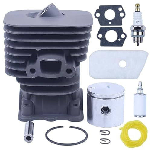 MEXWLOP Kit de Filtre à air et à Carburant for Cylindre et Piston de 35 mm, for Husqvarna, pièce de Tondeuse 128C 128Cd 128L 128Ld Filtre à air pour Tondeuse à Gazon