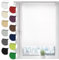Sonello Estor Opaco sin perforación 35cm x 100cm Blanco, Persiana Enrollable Blackout para Puertas y Ventanas con Cadena, Persianas Enrollable para fijación sin taladrar con Clip, protección Visual