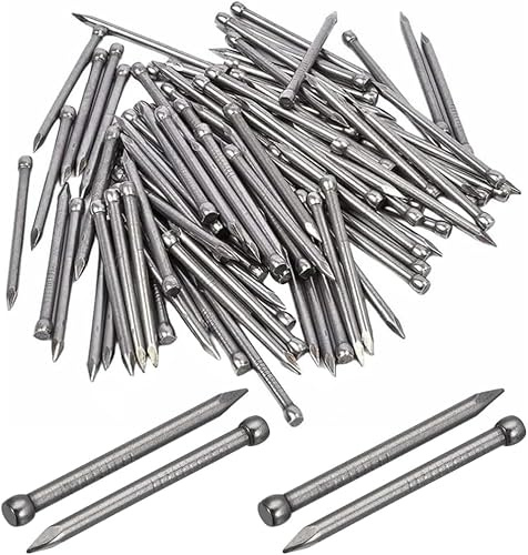 Oval Steel Nails Carbon Steel Panel Pins Hand Drive Lost Head Nail 30 mm (Pack of 130-140)