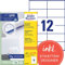 AVERY Zweckform 3424-200 Adressaufkleber (2.400 plus 240 Klebeetiketten extra, 105x48mm auf A4, individuell bedruckbare Absenderetiketten, selbstklebende Adressetiketten mit ultragrip) 220 Blatt, weiß