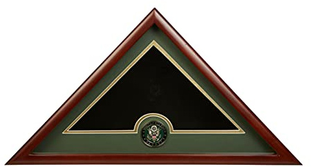 Allied Frame US Army Interment American Burial Flag Display Case with Official Army Medallion