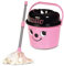 Casdon Hetty Mop & Bucket Toy Cleaning Set For Children Aged 3+, Features Hetty’s Cute Face For Lots of Cleaning Fun!, Pink, 15 x 19.1 x 17.9 cm