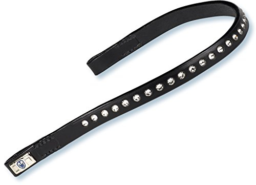 Stübben Stirnband 4600 Crystal - schwarz - Warmblut (WB) - 26mm