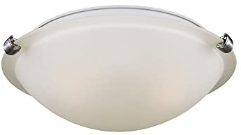 Seagull 7543502-962 Two Light Ceiling Flush Mount,White