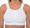 Womens High Impact Sports Bra Non Wired Plus Size Sports Bra Large Bosom Bra 38 G White