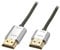 Lindy - Cavo HDMI 2.0 Cromo Slim 3 Metri, Cavetto High Speed 4k@60Hz 18G 3D 1080p HDCP 2.2 HDR Certificato Arc, CEC, ATC | Compatibile con TV, Monitor, Xbox, PS4, PS5, Blu-Ray, Soundbar con Ethernet