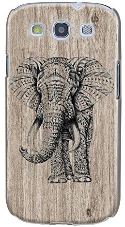 Trendario Handyhülle für Samsung Galaxy S3 (Elephant) - Hülle - Schutzhülle mit Motiv - TPU Silikon Hülle - Case - Cover - Schale - Backcover - Handytasche