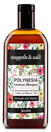 Nuggela & Sulé Keratin-Reparatur-Shampoo – Kraft & Vitalität. Mit Extrakt aus Roter Zwiebel, Keratin und Hyaluronsäure. Ohne Silikone, Salze und Sulfate. 1 x 250 ml
