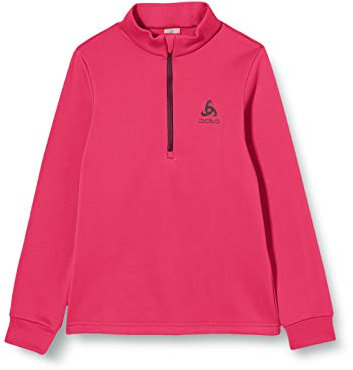 Odlo Kinder CARVE WARM Midlayer mit 1/2-Reißverschluss, Beetroot Purple, 140