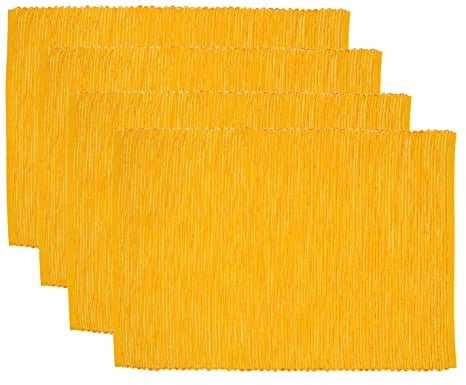 Sander 4-er Set Tischset Breeze, Größen- Farbauswahl (03 - gelb)