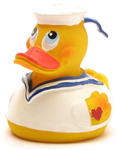 Duckshop I Lanco Matrosen Badeente I Quietscheentchen - L: 7,5 cm