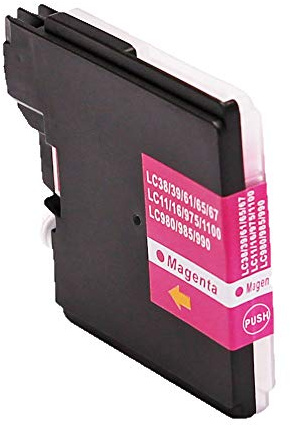 Alternativ Tintenpatrone für Brother LC-980M LC-1100M LC-980 LC-1100 Magenta für DCP-145C DCP-160 DCP-163C DCP-165C DCP-167C DCP-185C DCP-190 DCP-195C DCP-197C DCP-365CN DCP-370 DCP-373CW von ABC