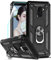 LeYi Coque pour Samsung Galaxy J6 2018 avec Protection écran, Anneau Support Double Couche Renforcée Défense Bumper Antichoc Armure Housse Etui pour Samsung Galaxy J6 Noir