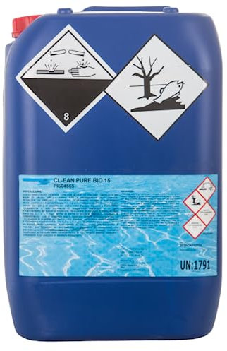 Romana Chimici CLORO LIQUIDO Ipoclorito di sodio per piscina 14/15% kg 25