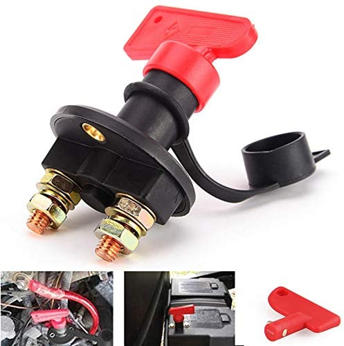 Nuluxi Universal Trennschalter für Batterie Batterie Schlüssel Trennschalter Hauptschalter Batterieschalter Power Kill Schalter Not Aus für Bilgenpumpe im Auto Fahrzeug Wohnmobil Boot Yacht (1 Stück)