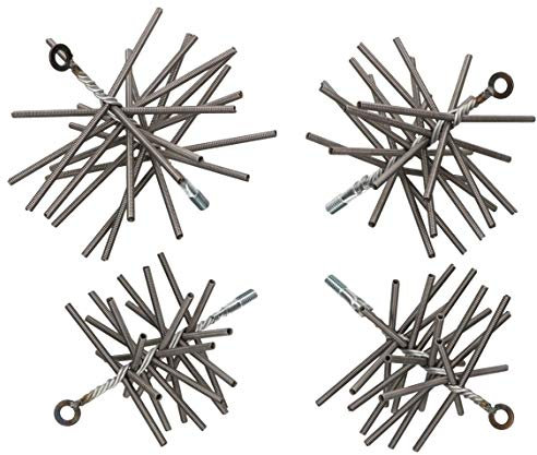 KOTARBAU Schornsteinbesen 140 mm Aus Federstahldraht Flexibel Robust Kaminbesen Rußbesen Kaminbürste Kaminreiniger Gemauerte Schornstein Kamin