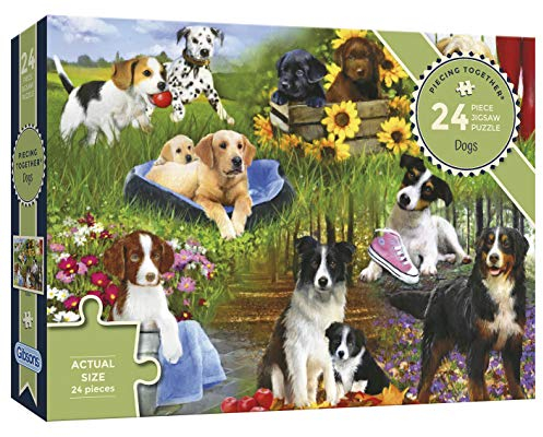 Dogs | 24 XXL Piece Jigsaw Puzzle | Dementia Puzzle | Extra Large Piece Jigsaw Puzzle for Alzheimer’s | Premium 100% Recycled Board | Gift for Elderly Grandparents | Gibsons Games