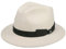 LIERYS White Patterson Traveller Wollhut - Weißer Hut - Eleganter Filzhut mit Ripsband - Unisex - Herbst/Winter - Made in Italy weiß 56 cm