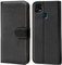 Verco Handyhülle für ZTE Blade 10 Smart Hülle, Bookcase Tasche Flipcover für Blade 10 Smart Case [Kartenfächer/Aufstellfunktion], Schwarz
