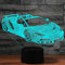 Jinson well 3D rennwagen auto Lampe optische Illusion Nachtlicht, 7 Farbwechsel Tisch Schreibtisch Dekoration Lampen Acryl USB Spielzeug