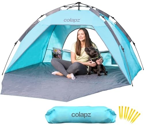Colapz Carpa Pop Up. Playa y Sol. SPF50+ Refugio para Adultos. Tienda Bebe. Carpa fácil de Usar. portátil. Tienda de campaña de protección Solar.