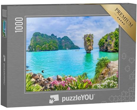 puzzleYOU: Puzzle 1000 Teile „James-Bond-Insel in der Bucht von Phang NGA, Thailand“ – aus der Puzzle-Kollektion Inseln, Insel & Meer