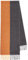 DAVIDOFF Home Run Herren Schal Schwarz/Orange – sportlicher Schal aus 100% Wolle – wärmender Wollschal mit Fischgrätenmuster