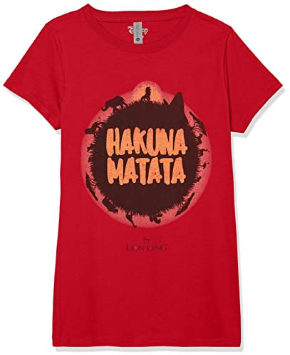 Disney Little, Big Lion King Hakuna Matata Sun Girls Short Sleeve Tee Shirt