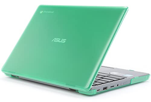 mCover Funda Compatible Solo para computadoras portátiles ASUS Chromebook CR1 (CR1100CA o CR1100FA) Series de 11.6 Pulgadas (no Compatible con ningún Modelo ASUS CR1104-FG Series) - Verde